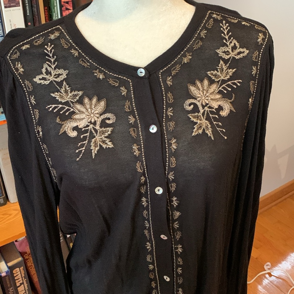 Lucky Brand Elegant Black Blouse